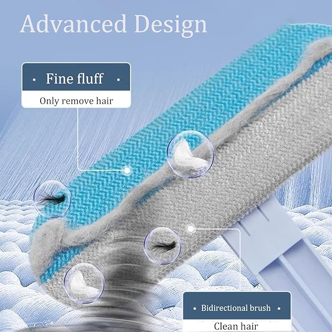 Dog Hair Remover for Couch Reusable Pet Hair Remover Brush 23in Long Handle for Furniture, Couch, Carpet, Clothes-PawvioPets