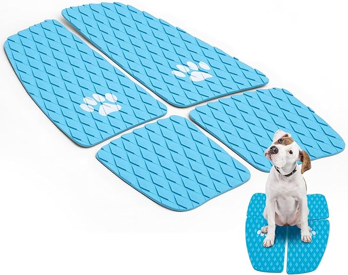 Dog Traction Pad Dog Paddle Board Kayak Accessories 21.2 x 15.3 Inch Non Slip Deck Grip Mat Surfboard Traction Good Grip EVA Foams for SUP Skimboard Paddleboard Surfboard-PawvioPets