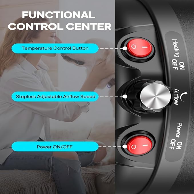 Dog Dryer, 5.2HP/ 3800W Pet Grooming High Velocity Force Blower with 4 Nozzles, Adjustable Speed and Temperature Dog Hair Dryers for Grooming-PawvioPets