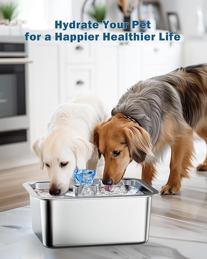 Dog Water Fountain Filters Replacement 4 Packs, 2 Months Set of Replacement Filters for Large Pet Cat Water Fountain Dog Water Bowl Dispenser, Compatible with D2341/D2223/D2322/D2340 Models-PawvioPets