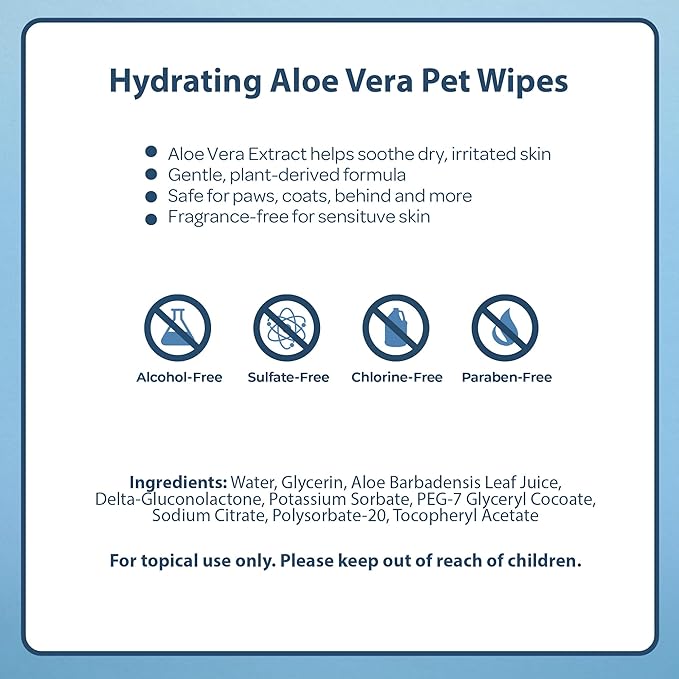 Best Pet Supplies Pet Wipes for Dogs - Dog Wipes Cleaning Deodorizing, for Coats, Ears, Paws - Hydrating, Aloe Vera, 400 Count.-PawvioPets