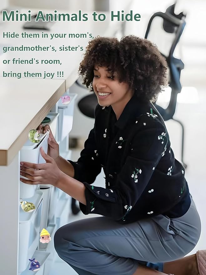 36 Types Ocean Mini Resin Animals, Plastic Tiny Animals for Hidding, Miniature Animals Figures for Seaside Crafts, Dollhouse, Terrariums, Shadowboxes, Birthday Cake Decor-PawvioPets