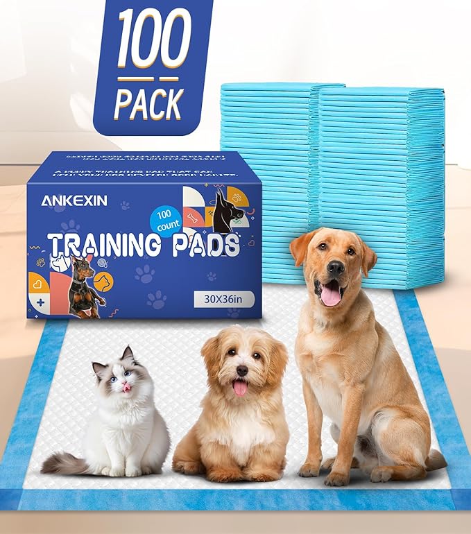 100 Counts XL Puppy Pee Pads 30x36 Inch | Super Absorbent Leak-Proof Dog Training Pads with Odor Control | Quick-Dry Potty Pads for Dogs & Cats-PawvioPets