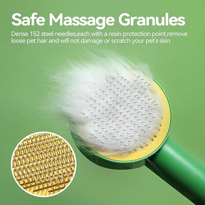 Dog & Cat Brush,Pet Grooming Kit 4PCS- Dog Brush for Shedding| A Pair Pet Hair Removal Gloves| Metal Comb for dog.Removes Undercoat, Loose Hair, Tangled, Dirt and Massages. All hair Types-PawvioPets