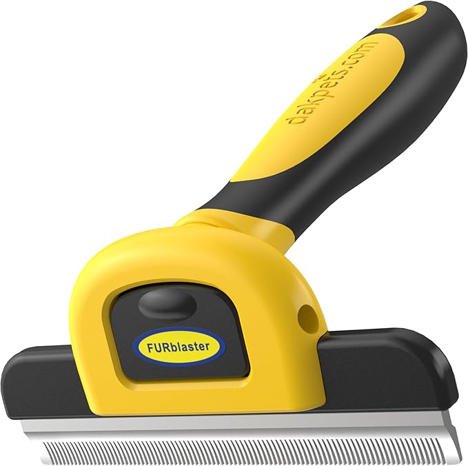 DakPets Stainless Steel Deshedding and Dematting Tool | Professional Pet Grooming Fur Brush for Cats and Dogs Hair Removal-PawvioPets