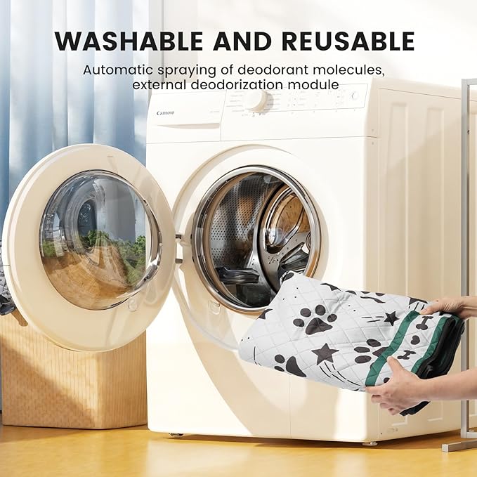 Gardner Pet Washable Dog Pee Pads, 72'' x 72'' Non Slip Dog Mats with Great Urine Absorption, Reusable Puppy Pee Pads for Potty Training - 1 Pack-PawvioPets