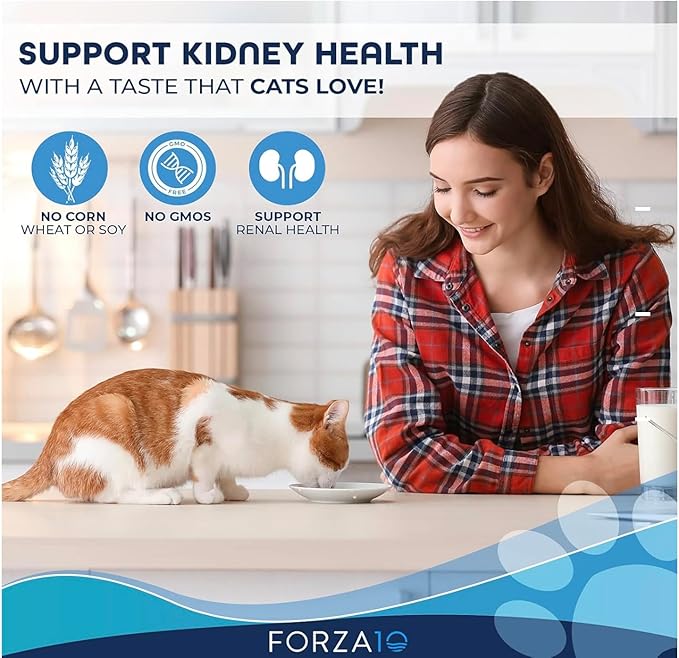 Forza10 Kidney Care Cat Food – Renal Support Wet Cat Food with Lamb, 3.5 oz Cans, 4 Pack – Vet Formulated, Made in Italy-PawvioPets