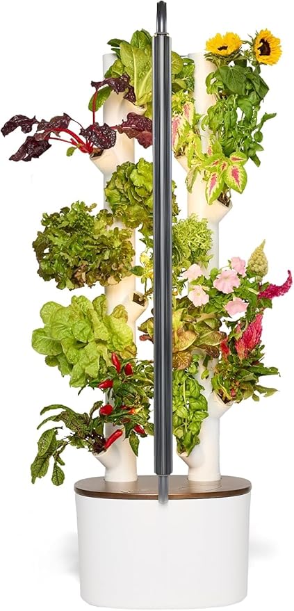 Gardyn Studio Hydroponics Growing System Kit & Vertical Indoor Garden Planter | Smart Herb Garden | Includes 16 Non-GMO Indoor Plants, Herbs, Vegetables & LED Grow Light for Your Home Gardening System-PawvioPets