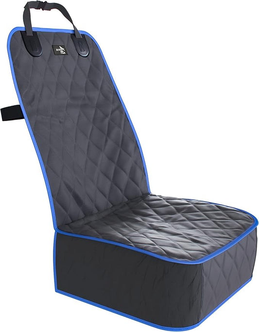 Active Pets Dog Car Seat Cover, Waterproof Front Seat Protector for SUV Truck Sedan, Pet Safety Travel Comfort System with Universal Fit, Blue-PawvioPets