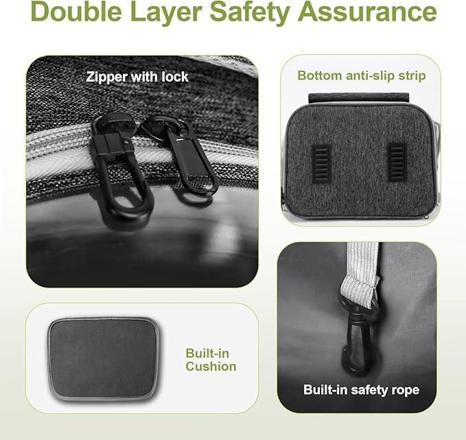 Expandable Cat Backpack,Cat Bubble Backpack Carrier for Carrying Cats, Pets and Small Dogs,Airline-Approved,Designed for Travel, Hiking, Walking,Car （Black-PawvioPets