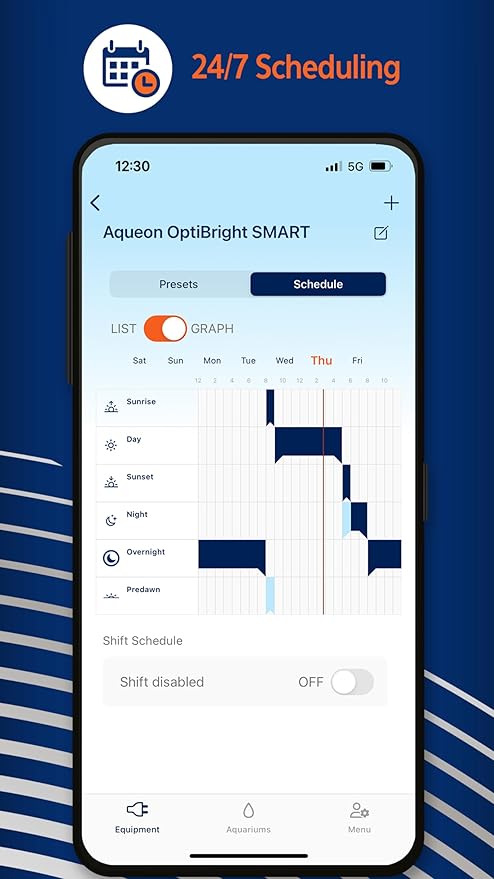 Coralife Fish Tank Aquarium Seascape WiFi/Bluetooth Smart LED Light Fixture, 30-36"-PawvioPets