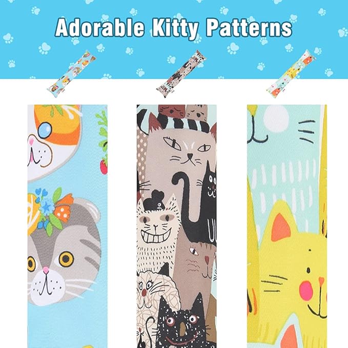 BINGPET 3 Pcs Catnip Toy Cat Kicker Toys, Durable and Bite Resistant Cat Chew Toy, Filled with Natural Catnip, Indoor Kitty Kick Pillow Toy with Cute Printing-PawvioPets