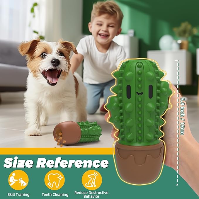 Dog Chew Toys Toothbrush Stick Teeth Cleaning Brush Dental for Medium Large Dog, Puppy Christmas,Easter Birthday Gifts,Outdoor Dog Squeaky Toys for Aggressive Chewers Tough Toys Interactive-PawvioPets