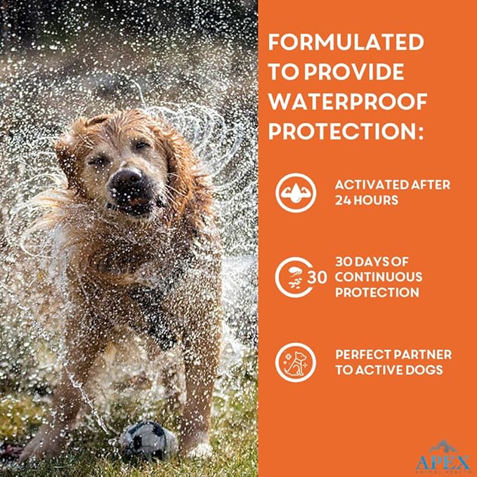 Apex Plus Flea and Tick Prevention for Dogs | Small (5-22 lbs) | 3-Month Supply | Dog Flea and Tick Treatment | 24-Hour Activation, Waterproof, 30-Day Protection-PawvioPets