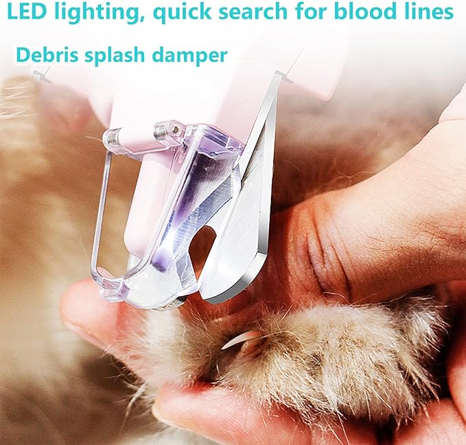 2 In 1 Pet Nail Clipper and Grinder, Professional Electric Rechargeable Pet Nail Fast Trimmer, Painless, Claw Care Grooming, Smoothing, Silent - Shockproof, For Small, Large Dogs & Cats, upgraded-PawvioPets