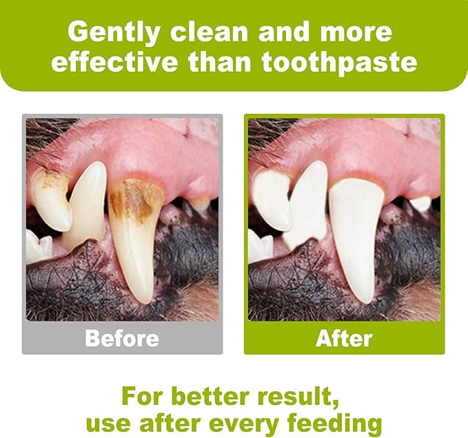 DR.EASY Breath Freshener Dental Finger Wipes 80ct for Dog & Cat, Help Wipe Away Plaque&Tartar, No Added Harsh Chemicals No Brush Formula-PawvioPets