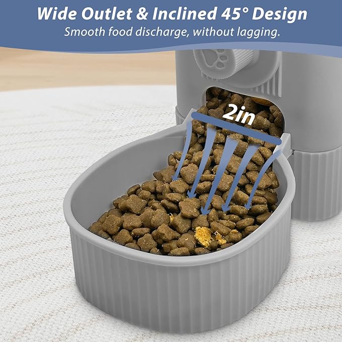 Fhiny Rabbit Food Dispenser, 40oz Large Capacity Hanging Gravity Bunny Feeder for Cage Automatic Guinea Pig Feeding Bowls Pet Food Storage for Bunny Guinea Pig Chinchilla Ferret Cat Puppy-PawvioPets