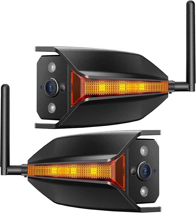 AUTO-VOX RV Backup Camera Wireless System: Left/Right Side Cameras, Adjustable Angle with IR Night Vision, IP69K Waterproof, Works Only with WF1, for Class A/B/C Motorhome, 5th Wheel, Travel Trailer-PawvioPets