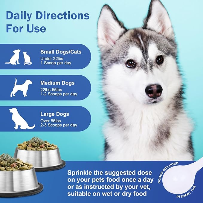 CuteBone Dog Teeth Cleaning Powder - Dog Dental Powder Pet Breath Freshener - Safe & Effective Natural Oral Care Formula Reduces Plaque & Tartar Promotes Healthy Gums Easy-to-Use for Dogs & Cats-PawvioPets