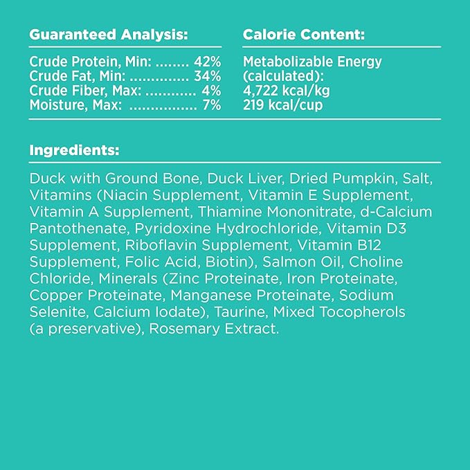 BIXBI Rawbble Freeze Dried Dog Food, Duck Recipe, 12 oz - 95% Meat and Organs, No Fillers - Pantry-Friendly Raw Dog Food for Meal, Treat or Food Topper - USA Made in Small Batches-PawvioPets