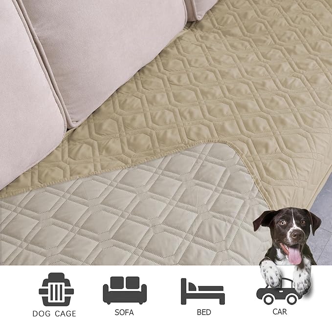 Ameritex Waterproof Dog Bed Cover Pet Blanket for Furniture Bed Couch Sofa Reversible-PawvioPets