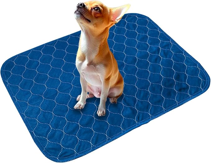 2Pack Washable Pee Pads for Dogs 18”x24”, Quick Dry Puppy Pads, Waterproof, Non Slip, Premium Reusable Dog Training Pads-PawvioPets