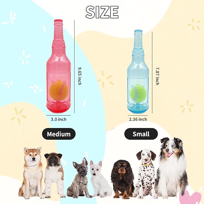 Dog Squeaky Floating Toy for Small Medium Large Dogs Training Fetch Indestructible Dog Chew Toys Indoor Pool Beach Outdoor Pet Supplies Yellow M-PawvioPets