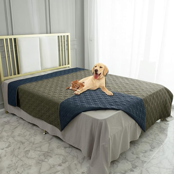 Ameritex Waterproof Dog Bed Cover Pet Blanket for Furniture Bed Couch Sofa Reversible-PawvioPets