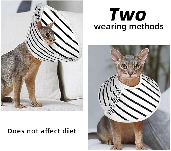 Custom Cat Recovery Suit Kit Lick Prevention Pet Recovery Collar for Wound Care Safety Elizabethan Collar-PawvioPets