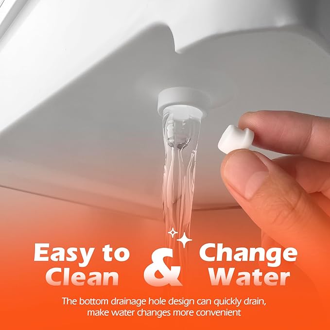 AZV Turtle Tank Habitat Kit,Complete Aquatic Tortoise Starter Enclosure with Filter,Basking Platform with Hideout,Multi-Function Area,Drainage,Plants and Lamps,Perfect for Red Eared Slider Aquarium-PawvioPets