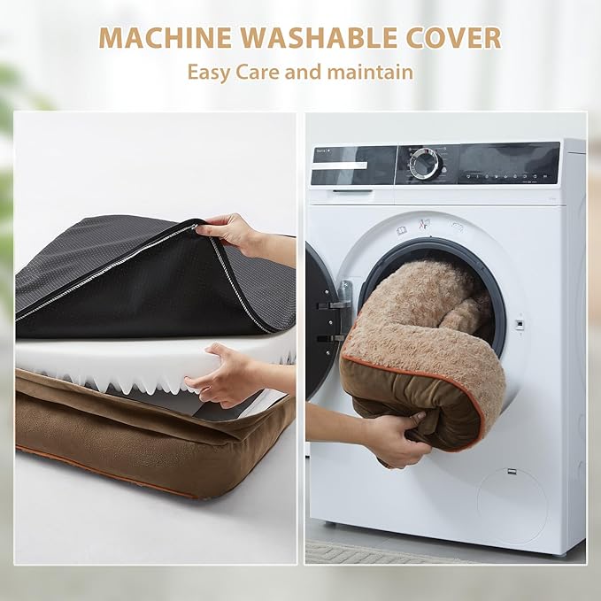 BFPETHOME Orthopedic Dog Beds for Large Dogs-Waterproof Sofa Dog Bed with Removable Washable Cover, Big Pet Bed with Waterproof Lining and Nonskid Bottom,Pet Bed for Large Dogs-PawvioPets