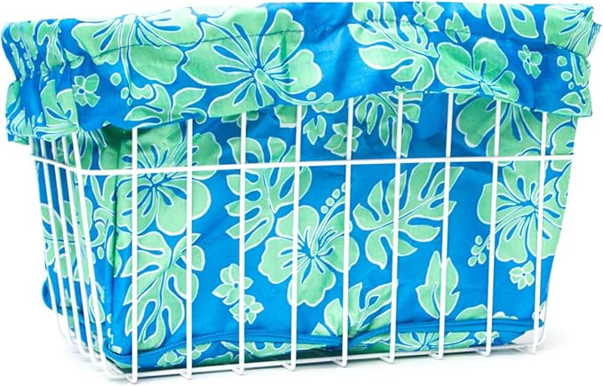 Cruiser Candy Bike Basket Liner Waterproof, Universal Fit for Most Bike Baskets, Stylish 2in1Tote, Bike Basket Cover, EBiKE Front Wire Or Wicker Bike Baskets Fits Up to 15x12x10-PawvioPets