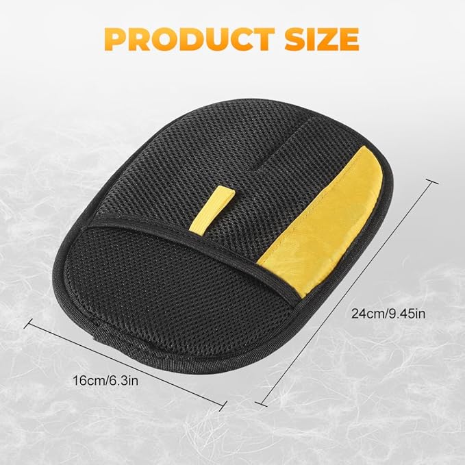 Electrostatic Gloves Pet Hair Removal Glove for Cats & Dogs, 2025 New Pet Hair Remover Glove for Couch, Furniture, Carpet, Curtain, Washable Reusable Animal Fur Removal Tool (2PCS)-PawvioPets