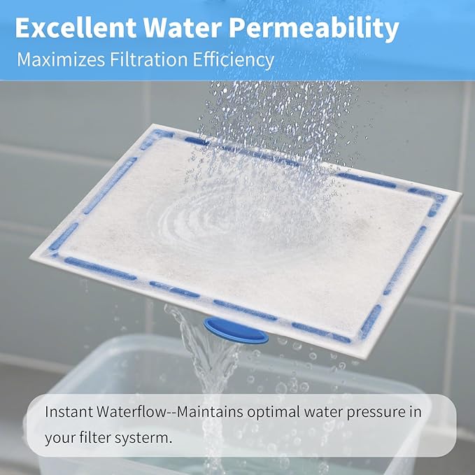 4 Packs Small Aquarium Filter Cartridges Replacement Filter Pad Compatible with QuietFlow E Internal Power Filter 10 and 1/2.5/5 Gallon Minibow Aquarium Filters-PawvioPets