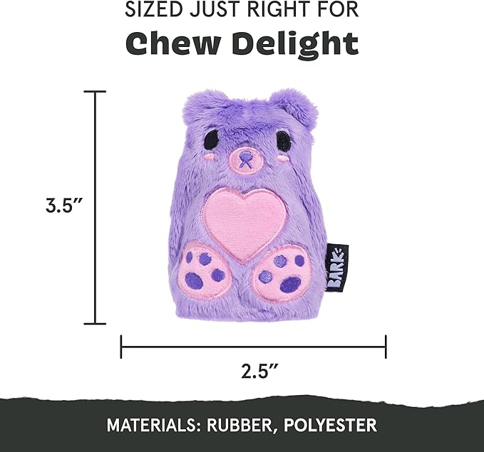 Barkbox Bear Hugger Dog Toy for Aggressive Chewers | 2-in-1 Plush & Rubber Treat-Dispensing Toy for Small Dogs | Puppy Teething Toys & Dog Toys to Keep Them Busy-PawvioPets