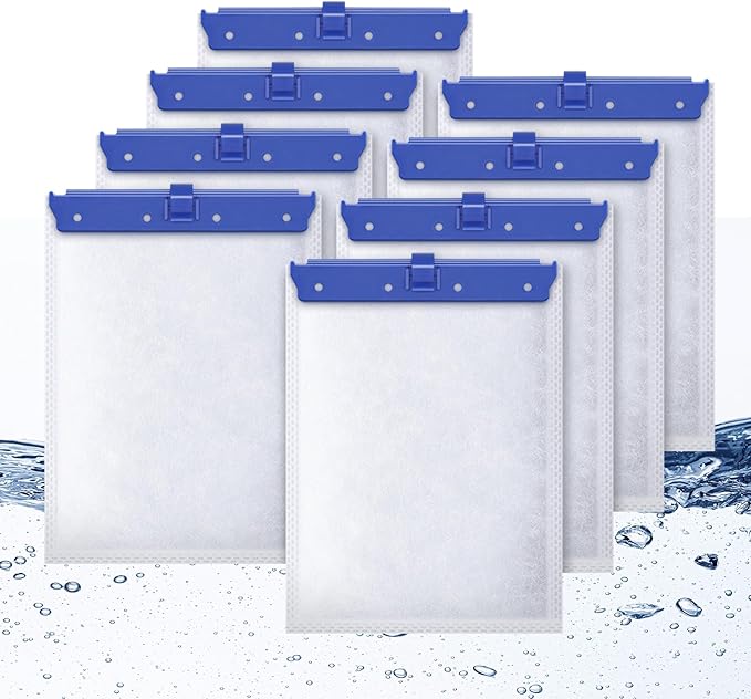 8 Count Large Filter Cartridges Compatible with Whisper Bio Bag Filters, Large Aquarium Filter Cartridge for Whisper 20i 40i, IQ20/30/45/60, PF20/30/40/60 and Repto Filter-PawvioPets