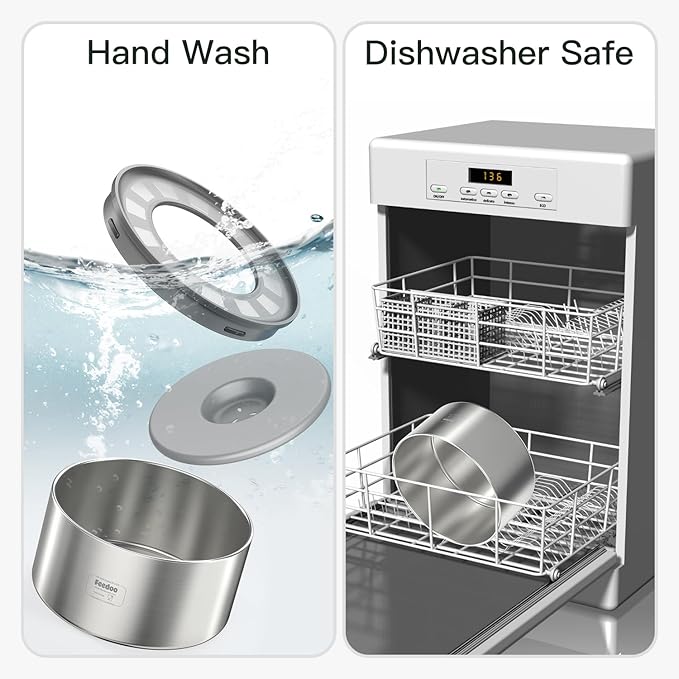 2L No Spill Water Bowl for Dogs, Double-Wall Stainless Steel with Splash-Proof Paws Lid and Floating Disk, Non-Slip Base, Easy to Clean Slow Water Feeder for Small Medium Dogs-PawvioPets