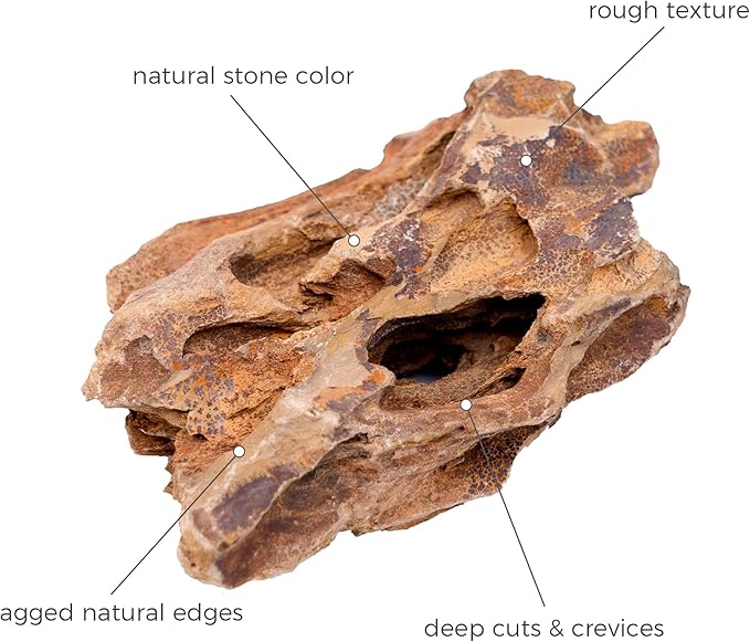 2-4 Inches Natural Dragon Stone 20 PCS Aquarium Rocks for Aquascaping, Aquarium Landscaping, Terrariums, Fish Tank Decoration, Vivariums, Paludarium, Reptile and Amphibian Enclosures-PawvioPets