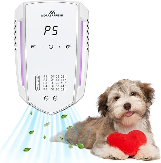 Cat Litter Deodorizer 99% Pets Poof Odor Eliminator Air Purifier Ozone Odor Removal Air Freshener for Home & Pets Litter Box Room Wardrobe Shoe Cabinet Toilet White-PawvioPets