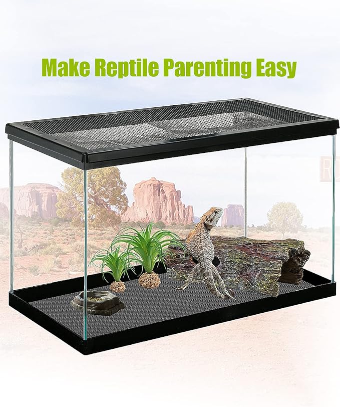 Bearded Dragon Tank Accessories, Reptile Substrate Floor for Bearded Dragon Enclosure 4x2x2, Leopard Gecko Tank Liner Mat for 120 Gallon Reptile Tank-PawvioPets