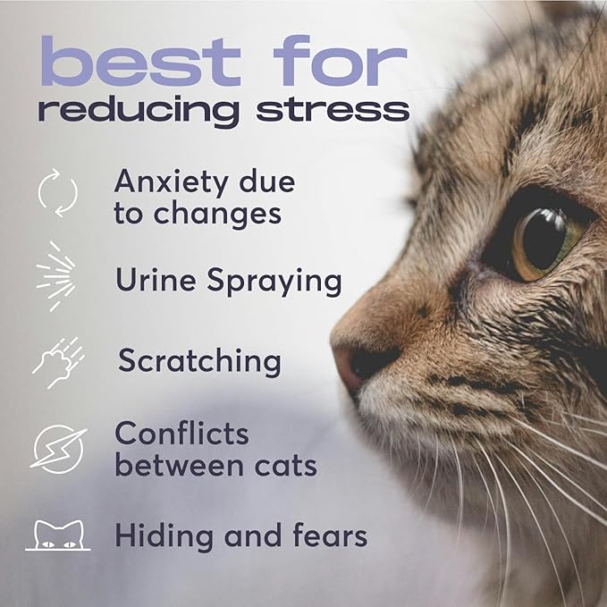 Cat Calming Diffuser Refills – Long-Lasting 30-Day Formula with Pheromones for Stress Relief, Relaxation, and Anxiety Reduction in Cats Easy to Use – (3 Diffusers + 3 Refills)-PawvioPets