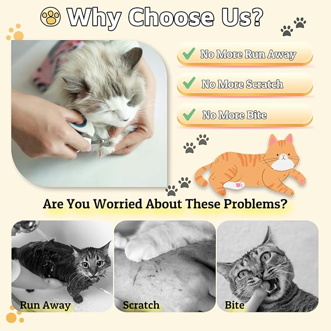 31.5" Cat Wrap for Grooming-Premium Cat Grooming Wrap Cat Restraint for Nail Clipping, Self-Adherent Soft Cat Blanket to Wrap Cat Anti-Scratch Anti-Escape Grooming Bag (Pink, XXL)-PawvioPets