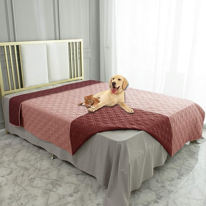Ameritex Waterproof Dog Bed Cover Pet Blanket for Furniture Bed Couch Sofa Reversible-PawvioPets