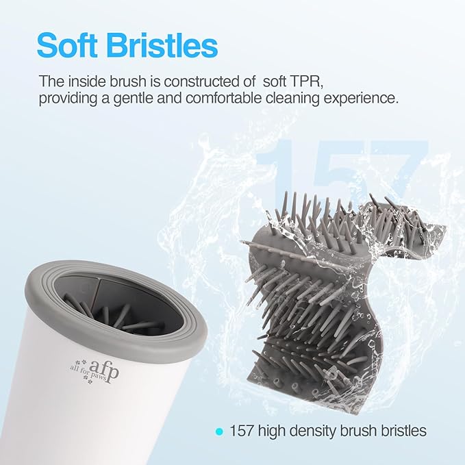 ALL FOR PAWS Low Noise Automatic Dog Paw Cleaner Electric Dog Paw Washer Cup for Dog Muddy Claws, USB Rechargeable Pet Foot Washer for Small and Medium-Sized Dogs-PawvioPets