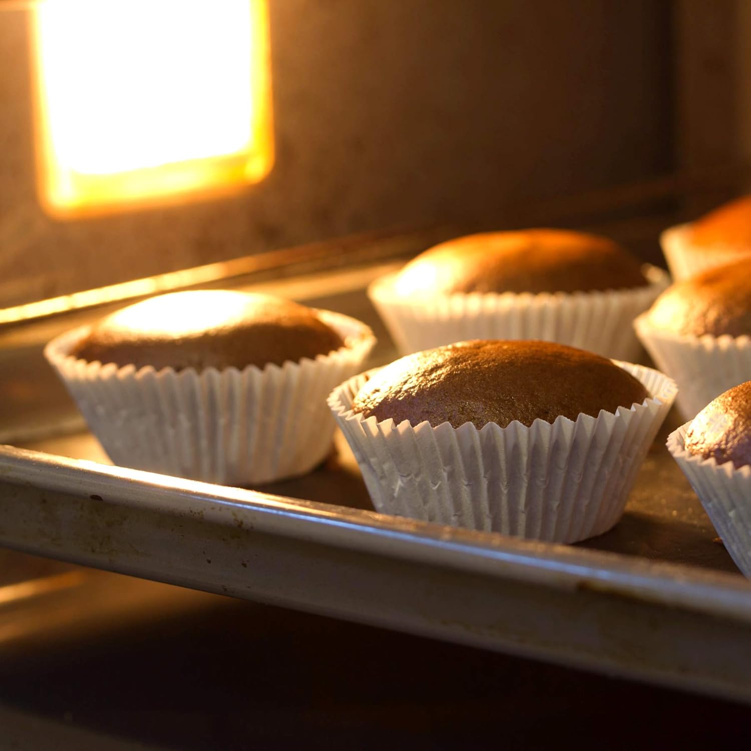 Baking Cups Cupcake Liners, Standard Sized, 300 Count (White)