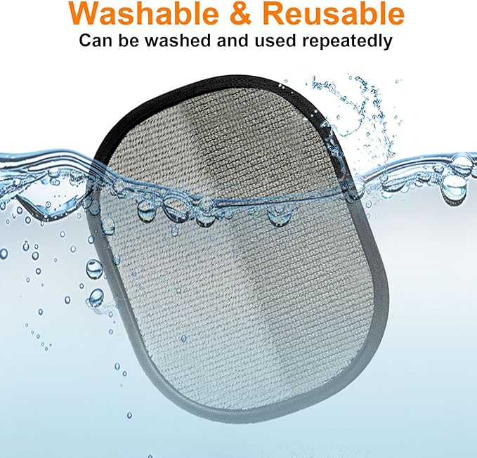 2 Pcs Pet Hair Removal Gloves，Electrostatic Pet Hair Remover,Reusable Cat & Dog Hair Remover for Couch, Furniture, Bed (Black)-PawvioPets