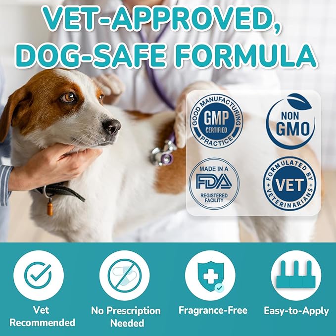 Flea and Tick Prevention for Small Dogs, 6-Month Supply Dog Flea and Tick Treatment Drops, Topical Fast-Acting Dog Flea Treatment for Small Dogs Up to 5 to 22 lbs-PawvioPets