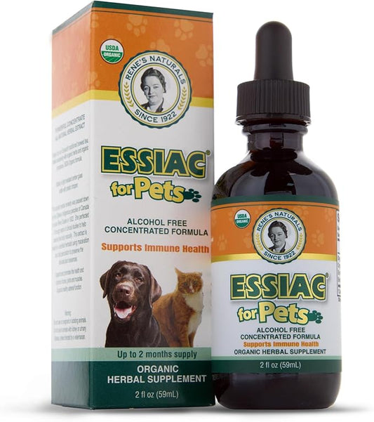 Essiac for Pets | USDA Organic | Daily Drops for Immune Support and Longevity | Pre-Measured Dropper | Alcohol Free Concentrated Formula | 2oz (59ml)-PawvioPets