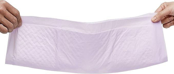Amazon Basics Cat Pee Pads, 80 Count, Universal Fit for Litter Box, Odor Control with Fresh Scent, White/Purple-PawvioPets