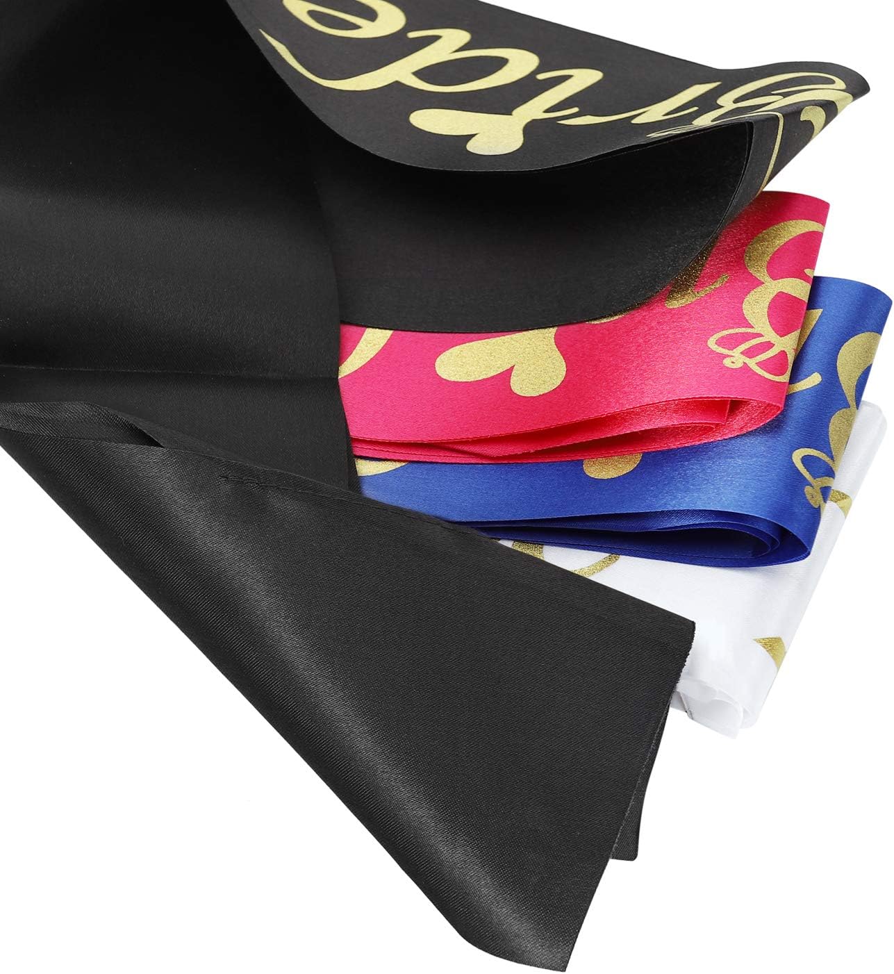 Bride Tribe Bridesmaids Sashes Sets Bachelorette Party Decorations Supplies Bridal Shower Favors Gift (Blue, 16 Sash with 1 Veil)